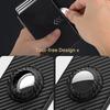 Cartera para hombre con RFID antirrobo, funda para tarjetas AirTag de fibra de carbono, de cuero genuino, plegable, gran oferta en Amazon