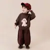 Roupas Infantis Amira 2026 Outono Novo Suéter Cartoon para Meninos, Blusa de Tricô Pulôver Amiga da Pele para Meninas