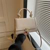 Elegante y popular bolso pequeño estilo coreano para mujer 2023 nuevo de principios de otoño, bolso bandolera ins versátil, bolso pequeño cuadrado texturizado