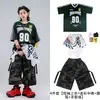 Ropa de moda infantil para street dance, atuendos de hip-hop para actuaciones de baile de niños, ropa de jazz para niños hip-hop, fresca y elegante para actuaciones de baile