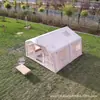 Tienda Inflable para Camping al Aire Libre Mengqi 12.96, No Requiere Montaje, Tienda Portátil Gruesa para Camping para Varias Personas a Prueba de Lluvia