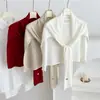 Novo Cachecol de Tricô Liso com Xale de Lã para Mulheres, Protetor de Pescoço Versátil para Salas com Ar Condicionado no Verão, Aquecedor de Pescoço para Roupa Externa
