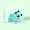 Criativo Bonito Luminoso Comendo Bambu Panda Vermelho Estéreo DIY Decorações Pendurados Acessórios Micro Paisagem Desktop Pequenos Enfeites