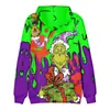 Suministro de sudadera con capucha casual con estampado digital 3D de Halloween transfronterizo