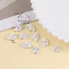 Nova Flor de Lótus Prata Brilhante Estilo Chinês Contas Espaçadoras Acessórios para Joias DIY Materiais para Pulseira Colar de Contas Feitos à Mão