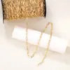 Versión coreana al por mayor de cadena de metal accesorios de joyería semiacabados material hecho a mano diy cadena para collar pulsera pendientes