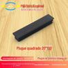 20 * 100 plugue de tubo de plástico retangular plugue interno 20 * 100 plugue de plástico de mesa de cadeira Mat plugue de plástico tubo quadrado