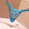 Pantalones de malla transparentes de talla grande con perspectiva de color sólido y tentación sexy sin rastro para mujer con explosiones de comercio exterior