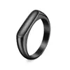 Anillo Sello Personalizado para Hombre de Acero Fundido Moda Europea y Americana Versátil de Moda Artesanía de Fundición