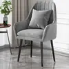 Silla Simple Nórdica de Celebridad de Internet con Respaldo para Maquillaje Uñas Dormitorio Escritorio Tocador Doméstico Taburete para Niñas