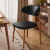 Cadeira de jantar minimalista nórdica, luxo leve para casa, cadeira de jantar moderna com encosto para hotel, cadeira casual com encosto para restaurante, cadeira popular online.