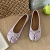 Zapatos planos de punta baja retro franceses amarillos de una sola capa para mujer 2025 Nuevo Primavera Suela blanda Combinan con todo Zapatos Mary Jane