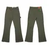 Pantalones Largos Casuales Unisex con Estampado de Letras Logo y Cordón Estilo Básico Tinta Salpicada Ropa de Pareja