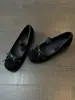 Sapatos Mary Jane femininos confortáveis, estilo francês, com laço doce e delicado, adequados para o trabalho, de corte baixo, adequados para uso externo, sapatilhas