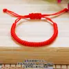Pulsera de Hilo Rojo para Hombres y Mujeres en su Año Zodiacal, Pulsera Roja Semi-Terminada con Opciones de Cuentas y Colgantes, Accesorios de Pulsera Tejida