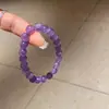 Pulsera de Abalorios con Forma de Serpiente de Amatista Nuevo Estilo Chino Retro Pulsera Versátil Diseño Elegante de Nicho Joyería de Mano para Mujeres