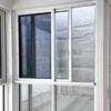 Ventanas Corredizas Izquierda-Derecha de Aluminio con Rotura de Puente Térmico Personalizadas, Ventanas de Aleación de Aluminio Aislantes de Sonido y Selladas para Casas de Autoconstrucción, Ventanas de Vidrio para Balcón a Prueba de Viento para Autoinstalación