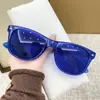 Gafas de Sol Cuadradas Tipo Clavo de Arroz 2026 Nueva Tendencia de Moda Europea Americana Gafas de Sol de Personalidad Color Caramelo Gafas de Sol Transfronterizas