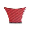 Adecuado para BMW Serie 5 interior modificado 528 525li F10 fibra de carbono rojo pegatina decorativa para volante