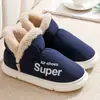 Botas de nieve de invierno para mujer, gruesas, impermeables, con suela gruesa, forradas de felpa para abrigar, zapatos de algodón para uso en interiores