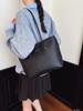 Bolso Tote de Moda Gran Capacidad Bolso de Hombro para Mujer Bolso de Mano Simple Retro para Viaje Bolso de Cubo Comercio Exterior Transfronterizo