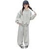 Conjunto de Sudadera para Niñas Primavera y Otoño 2025 Moda Estilo Coreano para Niñas Estilo Infantil Mediano y Grande Conjunto con Lazo de Encaje
