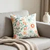 Funda de Almohada Retro Colorida Floral de Venta Caliente Transfronteriza, Patrón Floral Fresco para Decoración de Primavera y Verano, Funda de Cojín para Sofá y Cabecera