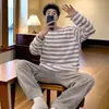 Venta Directa de Fábrica Pedido Grande Pijama para Hombre Otoño e Invierno Coral Fleece Espesado Dibujos Animados Franela Conjunto de Ropa para el Hogar
