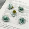 Simulação Cabeças de Flor de Rosa Pequena Flores Broche Artesanal Acessórios Grampo de Cabelo Flor Materiais Cena de Casamento Caixas de Presente para Casa