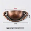 Ponto 82mm concha de gaveta antiga alça ferro retrô semicírculo armário de remédios decoração de casa móveis antigos