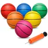 Baloncesto de cuero suave 18CM mini baloncesto de PVC baloncesto silencioso para jardín de infantes juguete interior baloncesto raqueta pequeño de cuero