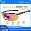 Óculos de Pesca Personalizados, Óculos de Proteção à Prova de Vento e Areia, Elegantes e Coloridos Tac Clareza Aprimorada Óculos de Pesca Diurnos para Exterior, Personalizados