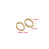 Pingente Irregular de Aço Inoxidável Banhado a Ouro 18K, Círculo Oval, Acessórios para Joias de Colar Simples DIY, Venda por Atacado, Transfronteiriço