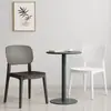 Mesa y Sillas de Comedor para el Hogar Plástico Moderno Espesado Silla de Comedor Simple Silla Taburete Cómoda para Estar Sentado Largo Silla con Respaldo Silla
