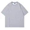 Camiseta de Manga Curta para Homem, Marca Tendência de Verão, Algodão Mamba com Sensação de Gelo, Caimento Solto Casual Esportivo Masculino, Top Masculino Amigo da Pele e Respirável