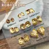 K9 Maillard Amarillo Claro Arte de Uñas Punta Inferior Diamante Multifacético Super Brillante Corazón Torcido Cuadrado Gordo Ángulo Recto Largo Diamante de Cristal Joyería para Arte de Uñas