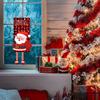 Decoraciones de Navidad Colgantes para Puerta Banderas Lazos Árbol de Navidad Fiesta Festividad Hogar Regalo Adornos