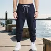 Pantalones de Trabajo Estilo Primavera y Otoño para Hombre de Amazon Europeo y Americano, Color Sólido, Multibolsillos, Moda Holgada, Deportivos Casuales con Puño
