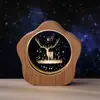 Luz de Noche de Cristal de Estrella Cielo Estrellado de Luna Delfín Medusa Decoración de Escritorio de Dormitorio Regalo de Cumpleaños Creativo para Mamá