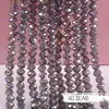 Cuentas para Ruedas de 2/3/4/6/8mm Accesorios para Joyería DIY Cuentas Sueltas de Cristal Color Estándar Transparente Cadena Completa