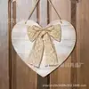 Placa de Boas-Vindas de Madeira para Porta de Entrada Novo Dia dos Namorados Transfronteiriça Decoração de Parede para Casa Coração de Madeira Pendurado na Parede da Sala de Estar