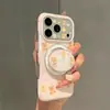Colgante de Osito de Dibujos Animados Lindo Soporte Magnético para Funda de Teléfono Apple 17promax Compatible con 16pro Doble Capa 18Pro