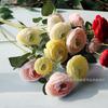 3 Cabezas lasaña lasaña lasaña lasaña Camelia flor de simulación océano peonía peonía flor artificial boda decoración de boda accesorios para sesión de fotos