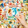 56 Pegatinas de Dibujos Animados de Nuevo Mundo de Cuentos de Hadas Transfronterizas para Niños Pegatinas DIY Hechas a Mano Material para Manualidades Venta al por Mayor