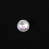 Botones Redondos de Diamantes Incrustados con Perlas Estilo Tweed, Botones de Aleación Elegantes Cosidos a Mano, Para Suéteres y Abrigos, Accesorios de Ropa Elegantes