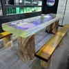 Ladrillos de Cristal Blanco Ultra Transparente Muro Divisorio Ladrillos Muro Paisajístico de Ingeniería Ladrillo Cuadrado Sólido de Cristal de Color Fusión en Caliente