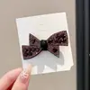 Presilhas de Cabelo Coloridas de Alta Qualidade Estilo Coreano com Laços Laterais Delicados, Grampos Dopamina Fofos para Mulheres