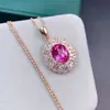 Colar pingente de topázio em pó natural pingente de prata 925 joias de moda simples coreanas fábrica direta