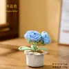 Venta al por mayor del fabricante, Plantas de Girasol Tejidas a Crochet Hechas a Mano en Maceta, Flores Artificiales Terminadas, Decoraciones para el Hogar y la Oficina, Regalos Creativos