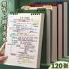 Caderno de Folhas Soltas Pp Colorido com Tampa Flip-Up, Bom Acabamento e Sem Irritação na Mão, Caderno para Estudantes, Caderno Removível, Atacado